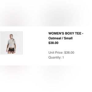 WOMEN'S BOXY TEE - Oatmeal / Small